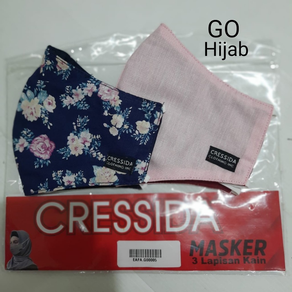 gof CRESSIDA MASKER Hijab isi 2 Masker Dewasa Katun - EAFA.G00005