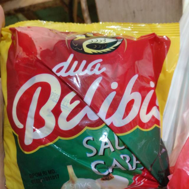 

Saus sambel sachet dua belibis