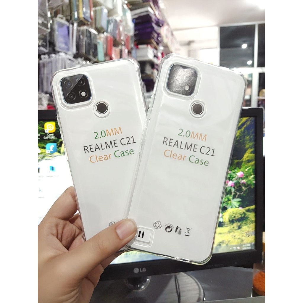 Soft Case OEM Transparan Realme C21 6.5 Inchi Clear Ultra Thin TEBAL 2.0mm SUPER CLEAR