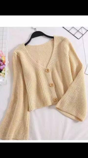 Cardigan Rajut ADELIA l Sweater Rajut l Pakaian Rajut Wanita l Rajut Keren Murah l Pakaian Wanita