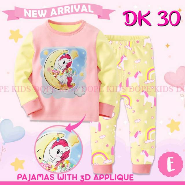 Pajamas baju tidur anak Dope Kids DK 30