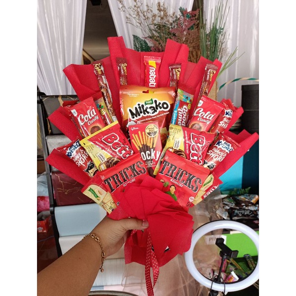 

buket snack medium | buket jajan | snack bucket | bouquet kado hadiah wisuda