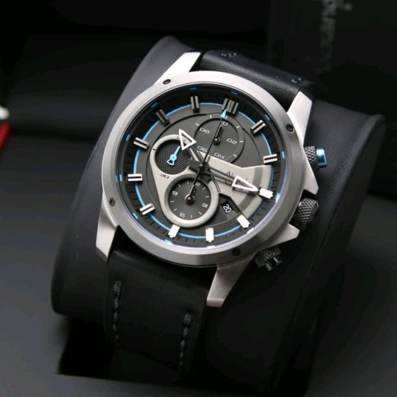 Jam Tangan Alexandre Christie AC 6593 Pria / AC6593 M Silver Blue Original