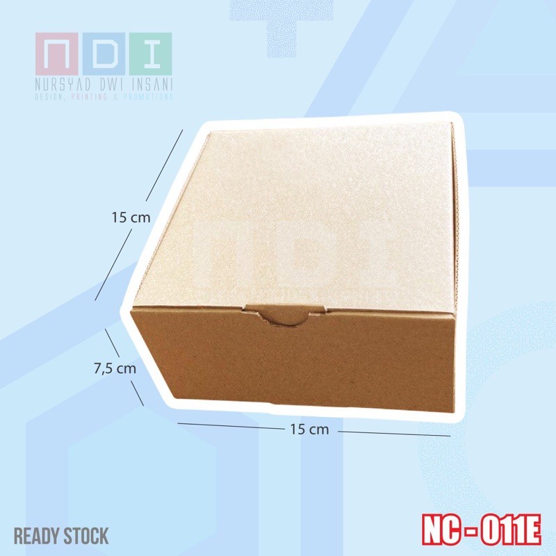 

DUS BOX CORRUGATED 1 PAK (ISI 20 pcs) Uk. 15x15x7.5cm