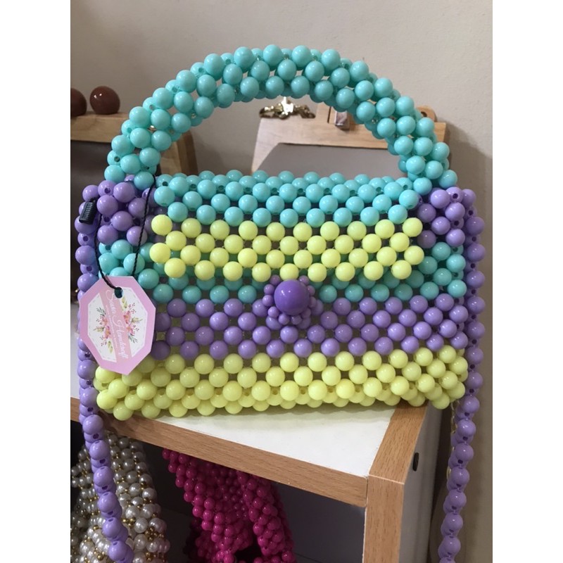 camelia rainbow pearl bag tas mutiara tas bangkok tas pelangi