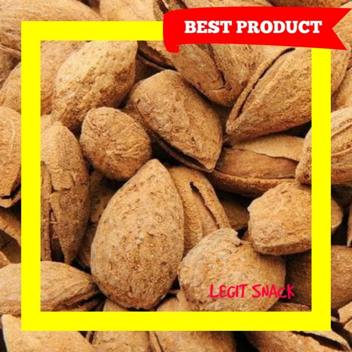 

504Omekho Termurah Kacang Almond Panggang / Almon Susu Oven Grade A 100 Gram Jy60Jhh
