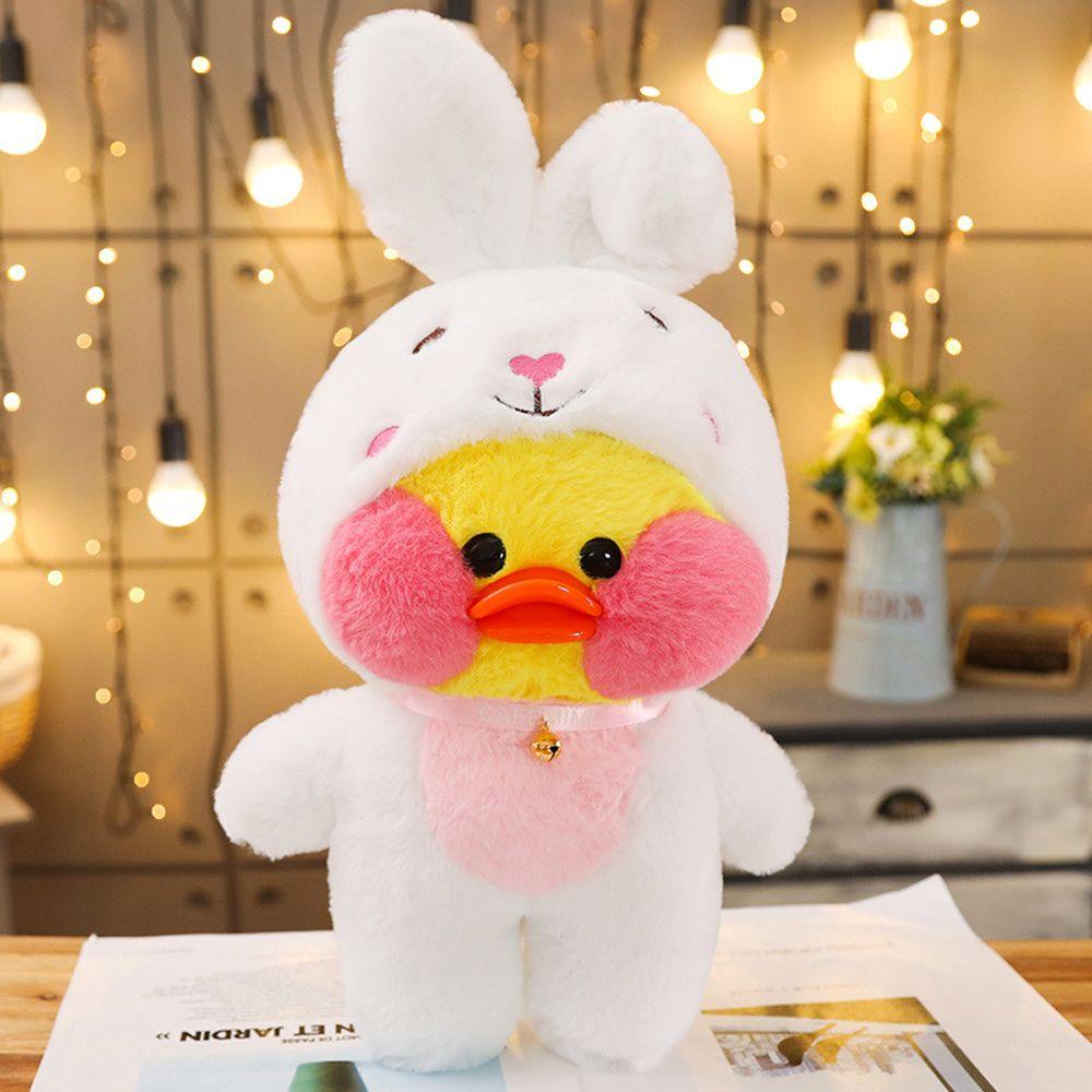 Lanfy Lalafanfan Bebek Mainan Mewah Anak Korea Anak Hadiah Natal Berubah Ke Babi Kucing Kelinci Plush Animal Toys Anjing Panda Bebek Kuning Boneka Mainan