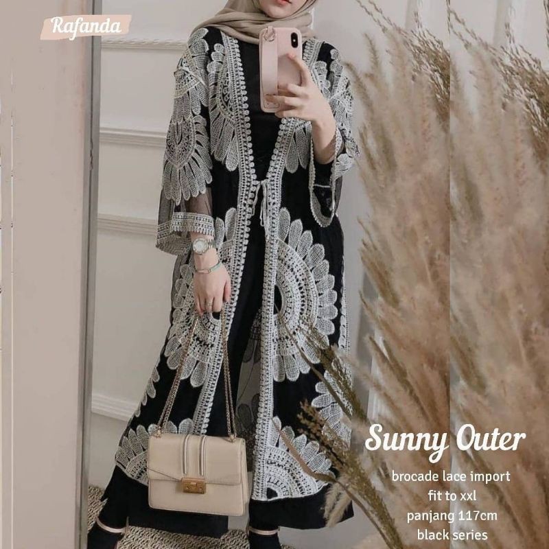READY Sunny Outer Brukat import Outer jumbo outer kekinian ootd outer import baju luaran wanita RA85