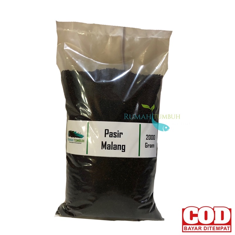 Pasir malang hitam pekat untuk media tanam bonsai & aglonema atau tumbuhan lainnya