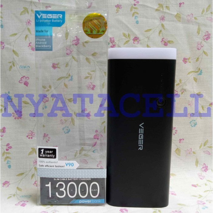 Powerbank Veger V90 13000mAh Portable Power Bank 13000 mAh