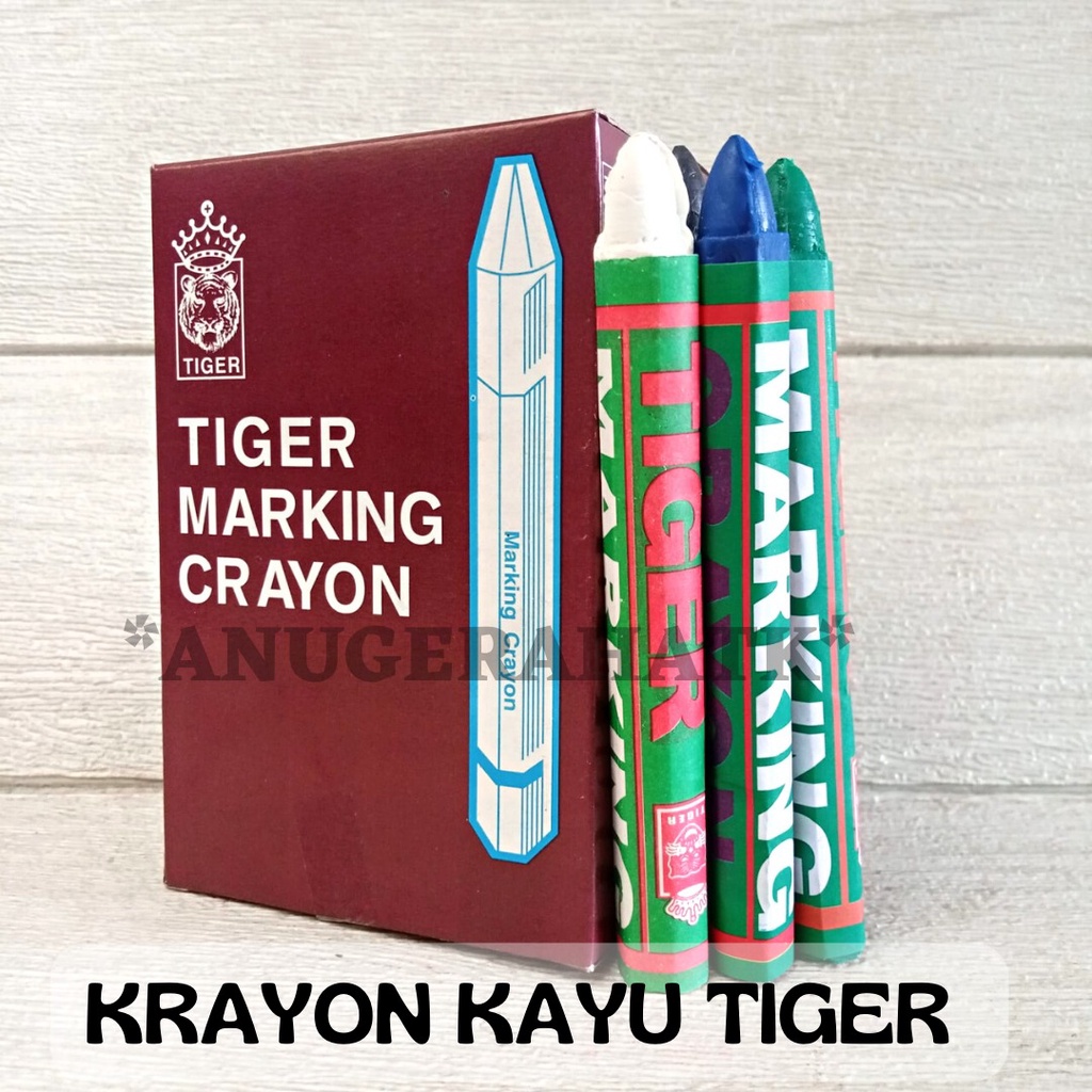 

Crayon marking Tiger untuk besi, kayu, kardus isi 12 buah