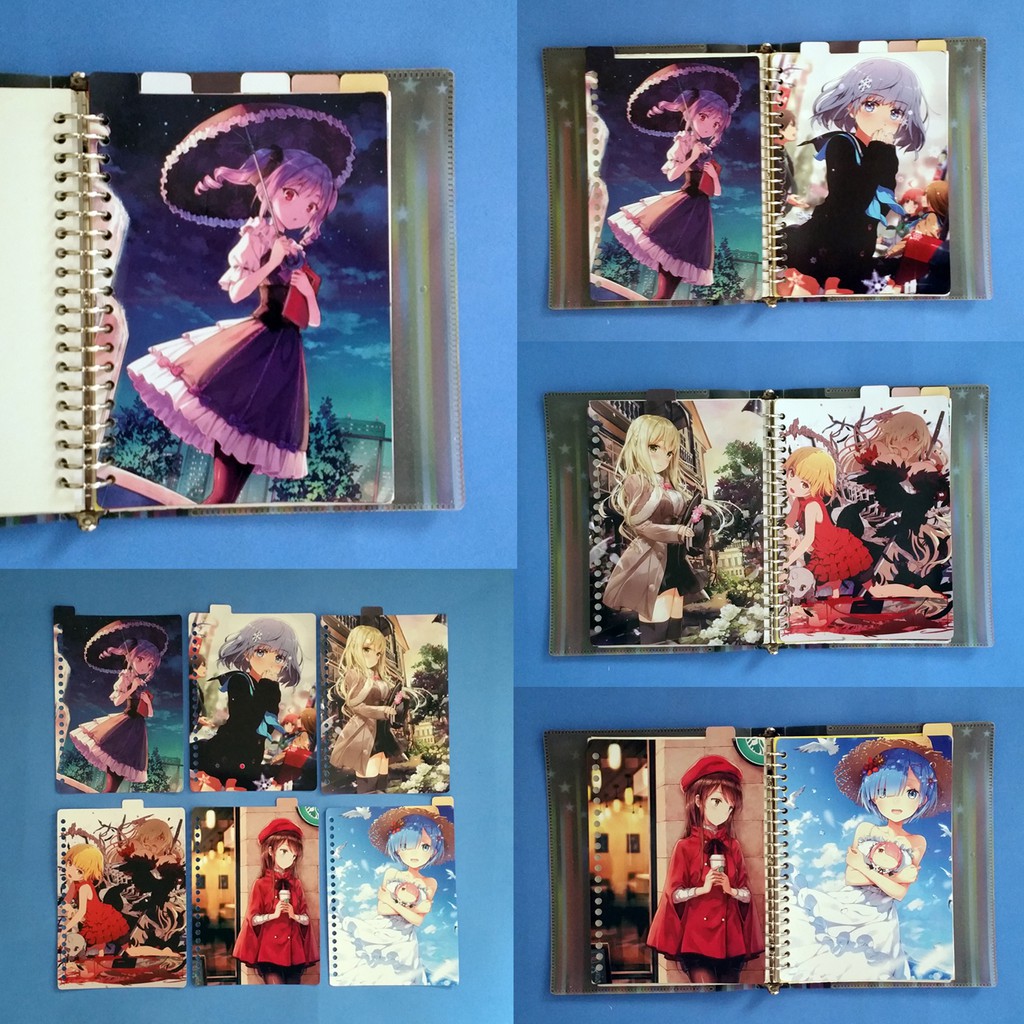 

Pembatas Anime Binder 2 Ring, 6 Ring, 20 Ring, 26 Ring 1 Set 6 Lembar Laminasi Glossy Murah