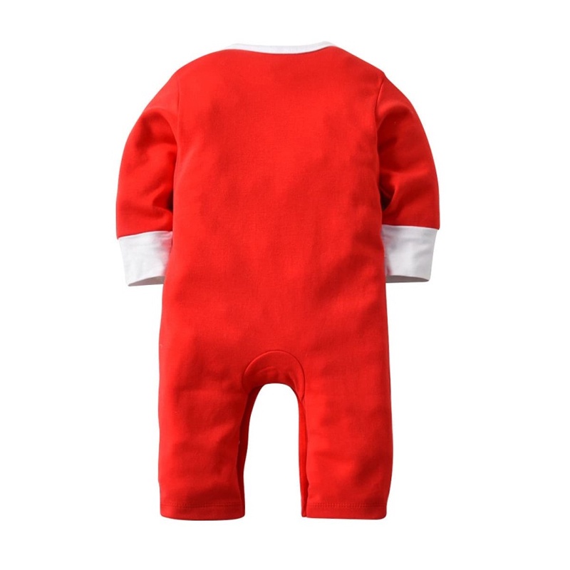 Sleepsuit Natal Romper Santa Claus set Hat 2in1 ELF Jumpsuit  Baju Bayi Natal Santa's Little Helper Christmas Jumper Jumpsuit Santa Panjang Pajamas Babymaniashop