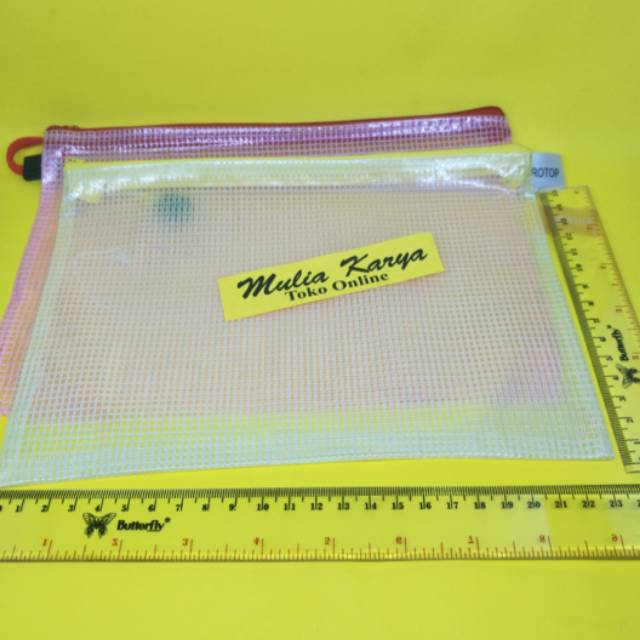 

Map Retsleting A5 Zipper Jaring 2 Lapis / Dara Bag A5