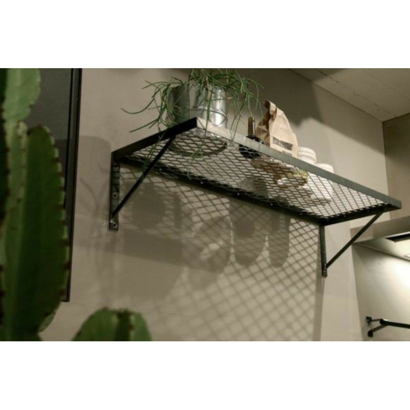 Standing pot panjang besi - Rak pot tanaman hiasan dinding rumah