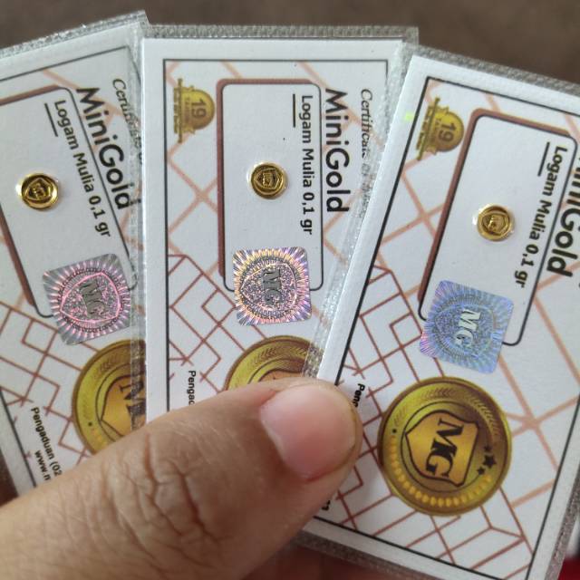 Mini Gold 0,1 gram Termurah