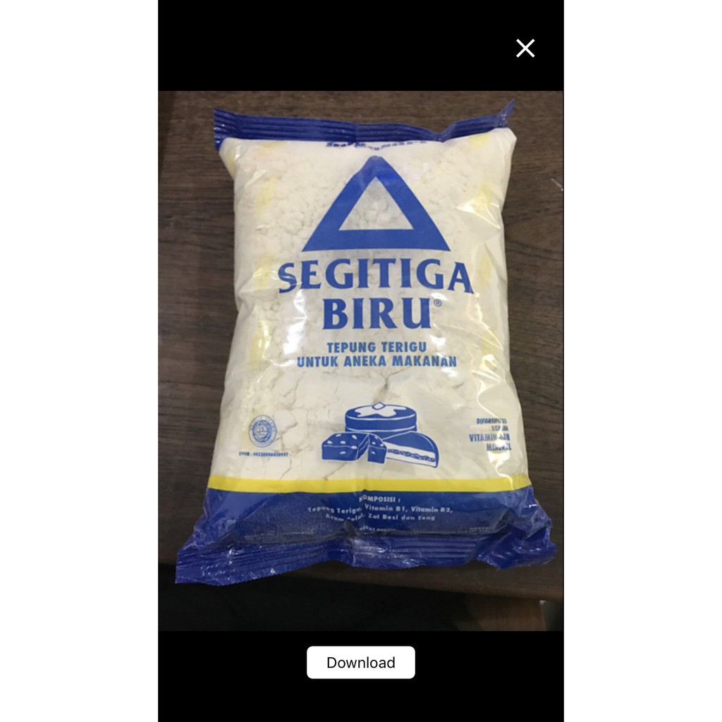 Tepung Terigu Segitiga Biru Biru Ekonomis 12x1kg - Gosend Only