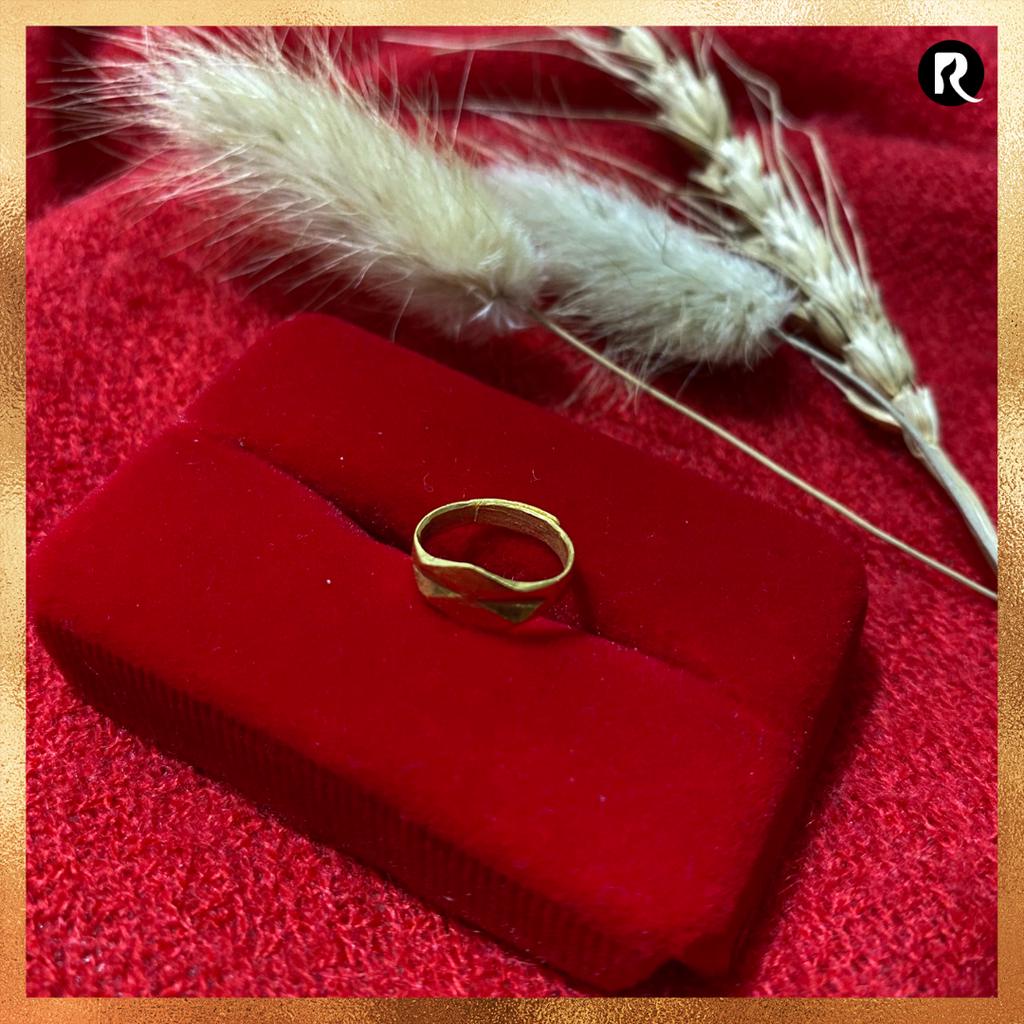 Cincin Ring Emas 24 karat asli Model Anak Bayi Wajik 92%
