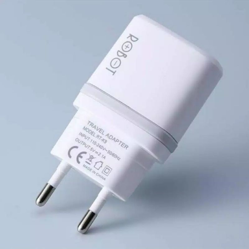 TRAVEL CHARGER ROBOT RT-K9 2USB 2.1A CASAN ROBOT RT-K9 ORIGINAL