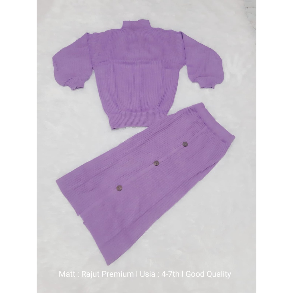SET ANAK PEREMPUAN/SET ROK RAJUT/SET ROK TERBARU/SET RAJUT MURAH