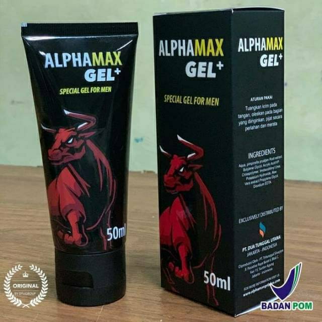 ALPHAMAX GEL CREAM PEMBESAR VITALITAS HERBAL PRIA DEWASA