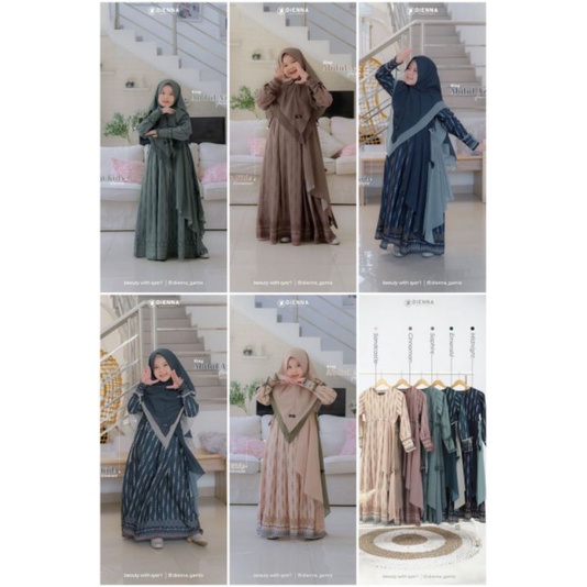 GAMIS ANAK COUPLE SARIMBIT KELUARGA KING ABDUL AZIZ ORIGINAL BY DIENNA GAMIS KUALITAS PREMIUM