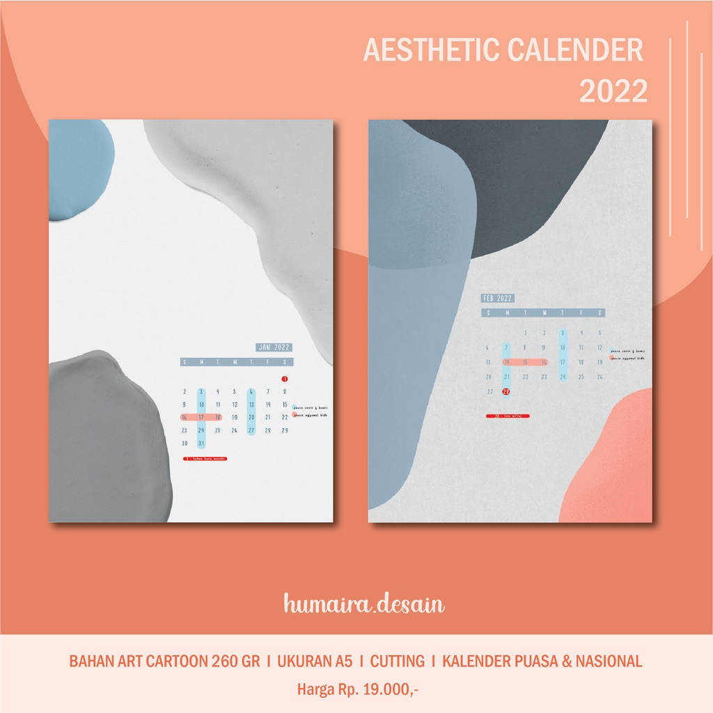 

KALENDER PUASA & NASIONAL AESTHETIC 2022 ABSTRAK II