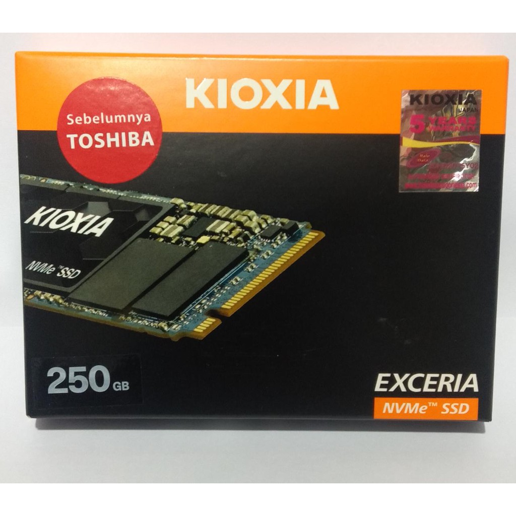 ssd kioxia m2 nvme 250gb garansi resmi