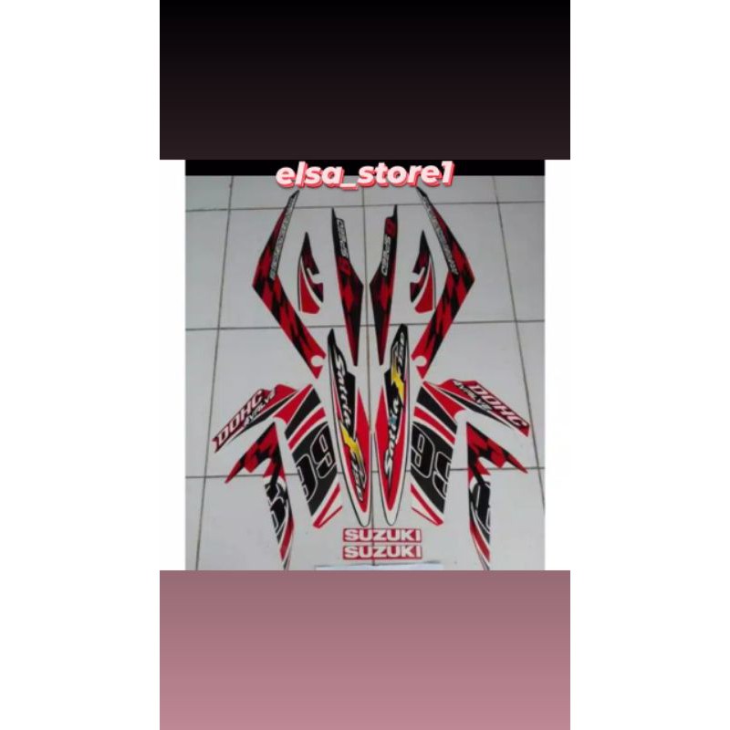 striping satria fu 2012 2013 merah hitam