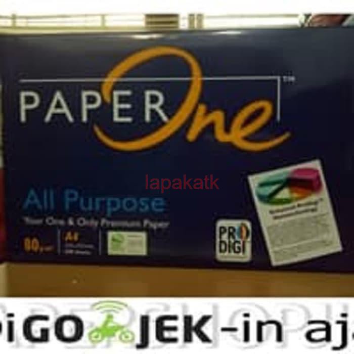 GOJEK KERTAS A4 80 GRAM PAPER ONE | Shopee Indonesia