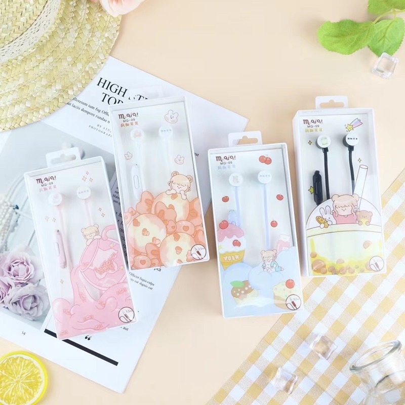 [ MQ-09 ] Headset Earphone Lovely earphone CARTOON SO CUTE /Earphone Karakter CUTE