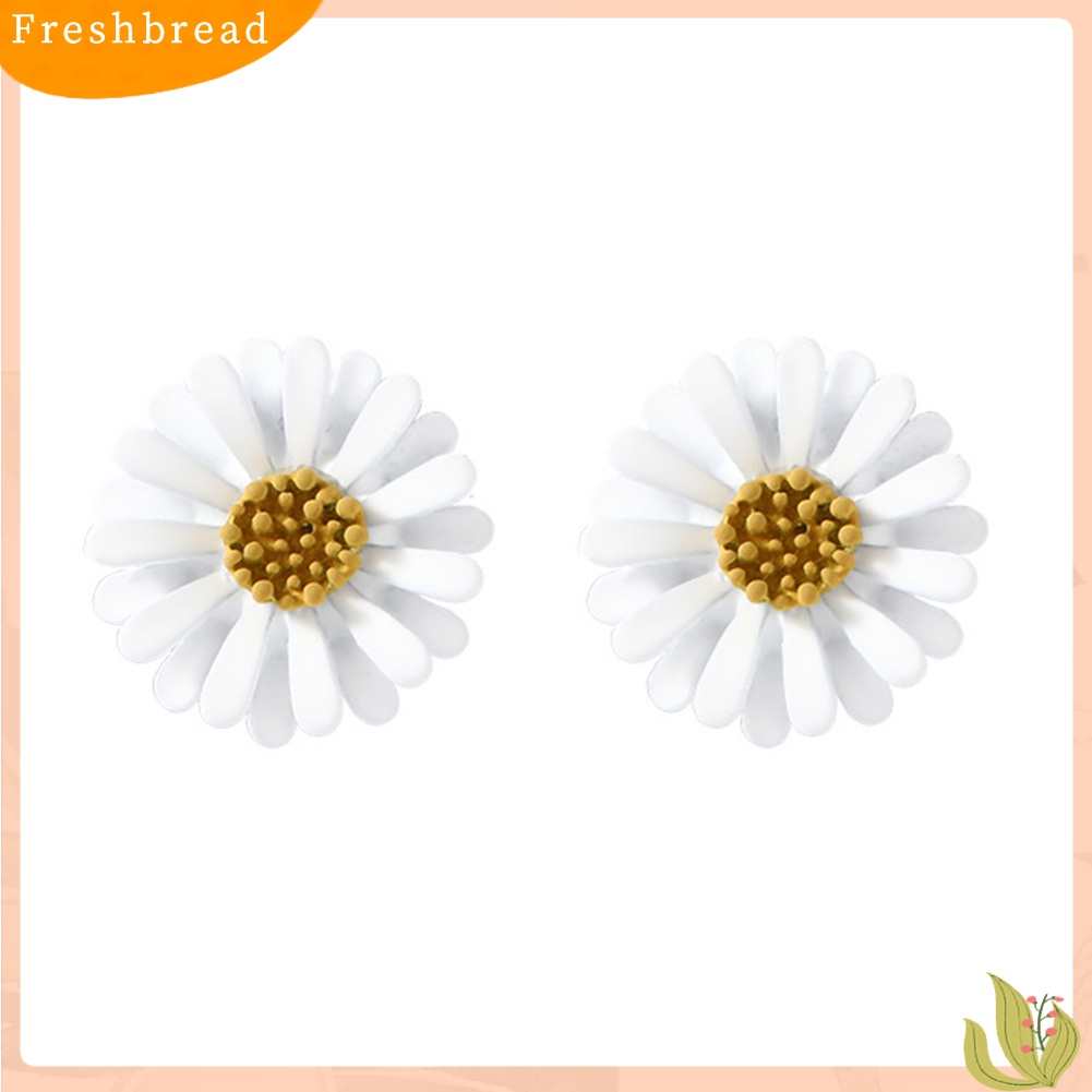 Fresh| Anting Tusuk Bentuk Bunga Daisy Untuk Wanita