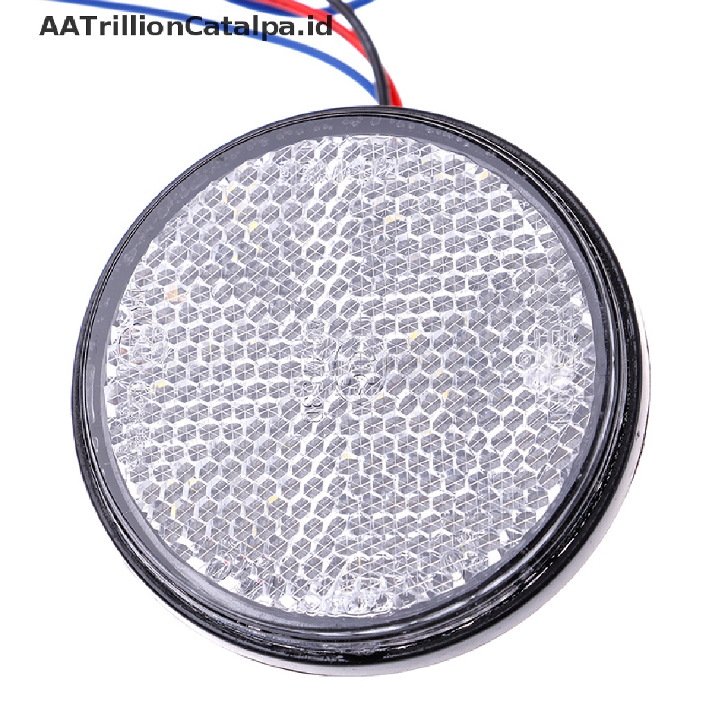 Aatrillioncatalpa 1Pc Lampu 24 LED Bundar Untuk Seinrem Motormobil