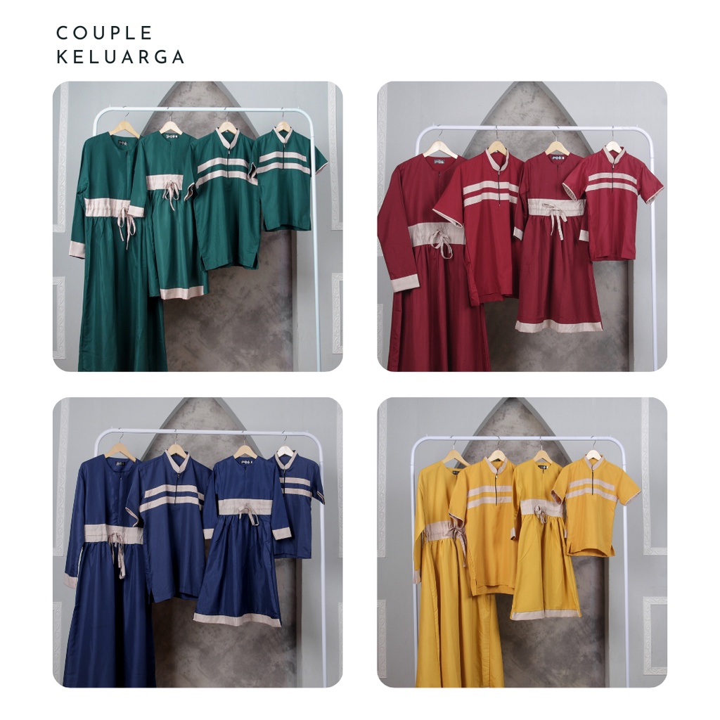 baju Couple keluarga muslim / sarimbit keluarga muslim / baju koko couple / koko couple