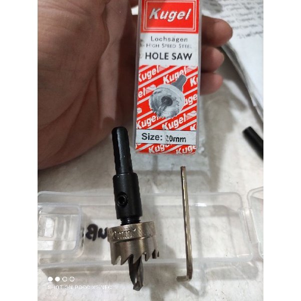 HOLE SAW BESI KUGEL HSS 20MM / MATA BOR LUBANG BESI HOLESAW KUGEL 20MM