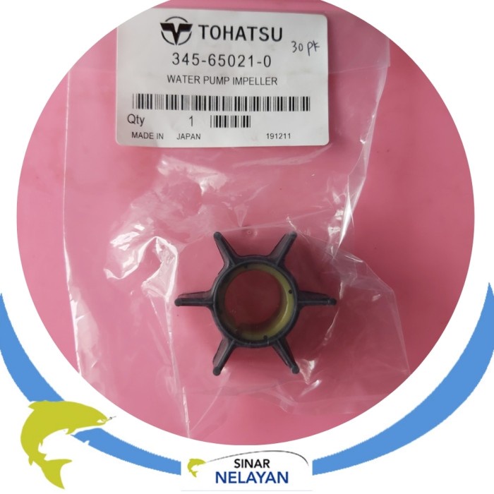 Water pump impeller / wayer mesin tempel Tohatsu 30pk. Original.