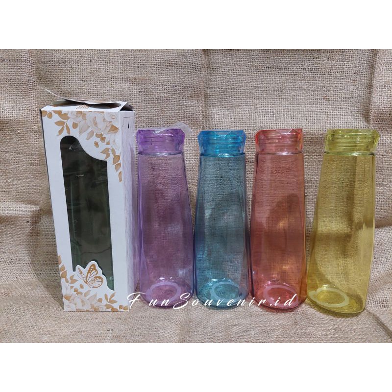 SOUVENIR BOTOL KACA DIAMOND crystal gratis box botol + box souvenir botol kaca diamond