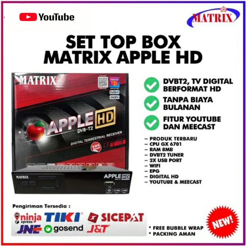 Stb Matrix Apple Merah Set To Box Matrix apple Hd