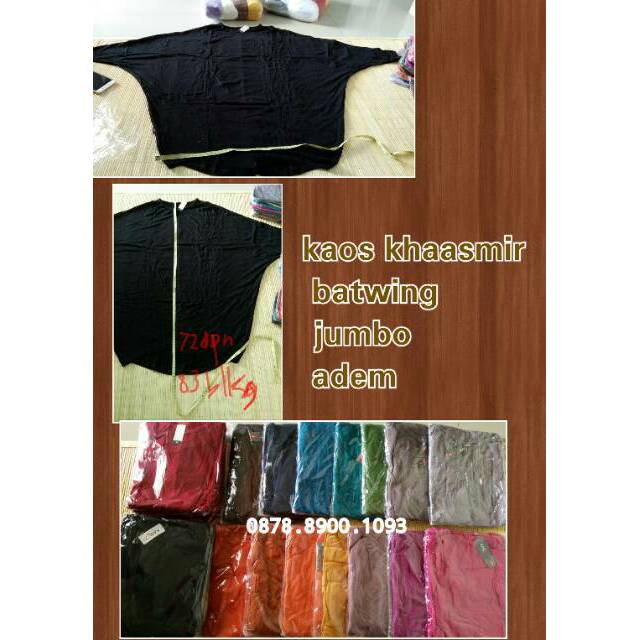 Kaos model Khasmir Batwing Jumbo