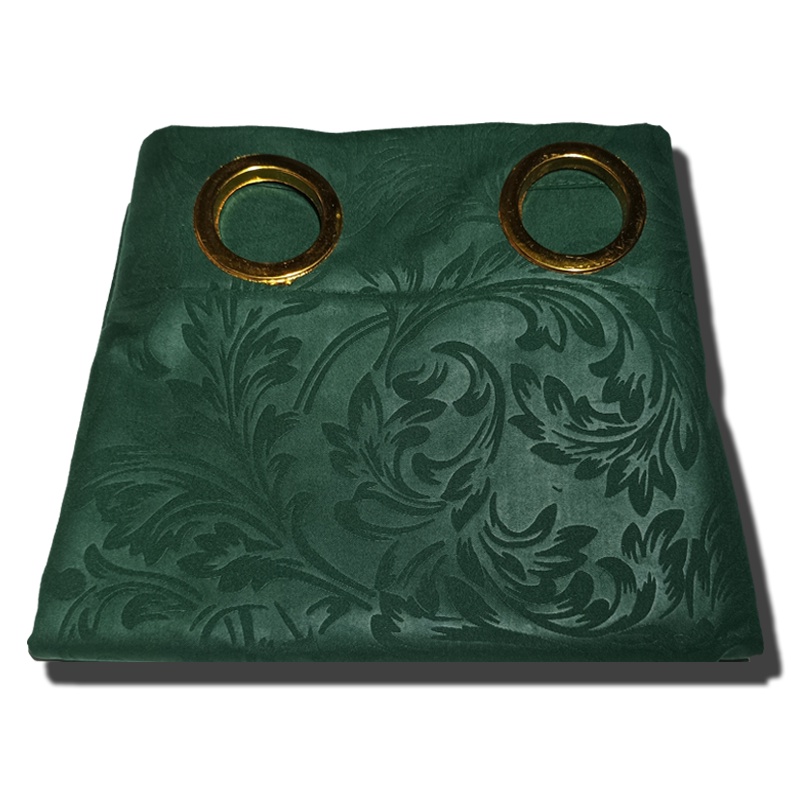 Gorden Polos Embos murah smokring 12 lubang Pintu Jendela Gorden Coklat polos Gordyn Hordeng Tirai-H ELEGANT 200X115