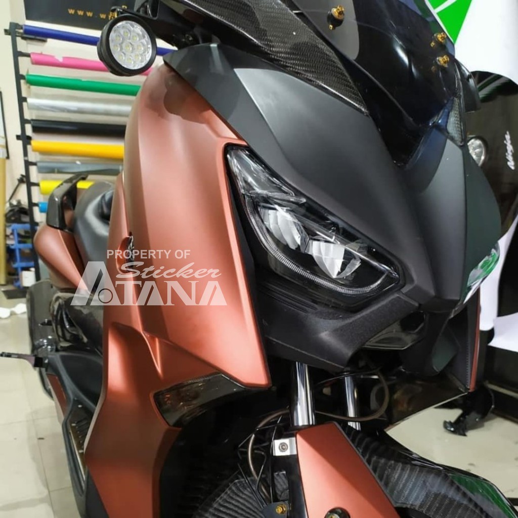 Skotlet Coklat Doff Metalik Scotlet Infinity Satin Dop Stiker Meteran Sticker Decal PCX Motor Nmax