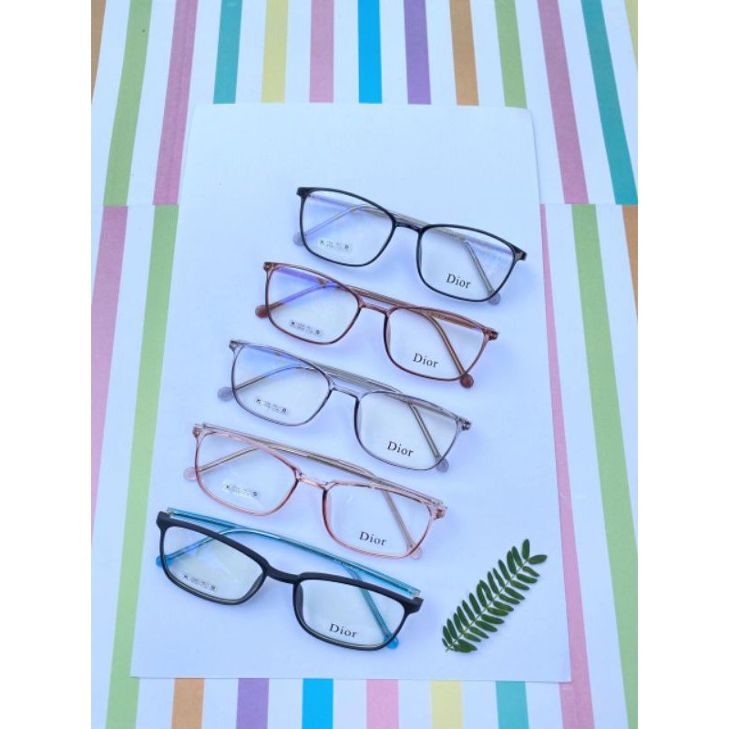 Frame Kacamata 8249 Bahan Lentur TR Lensa Minus+Antiradiasi