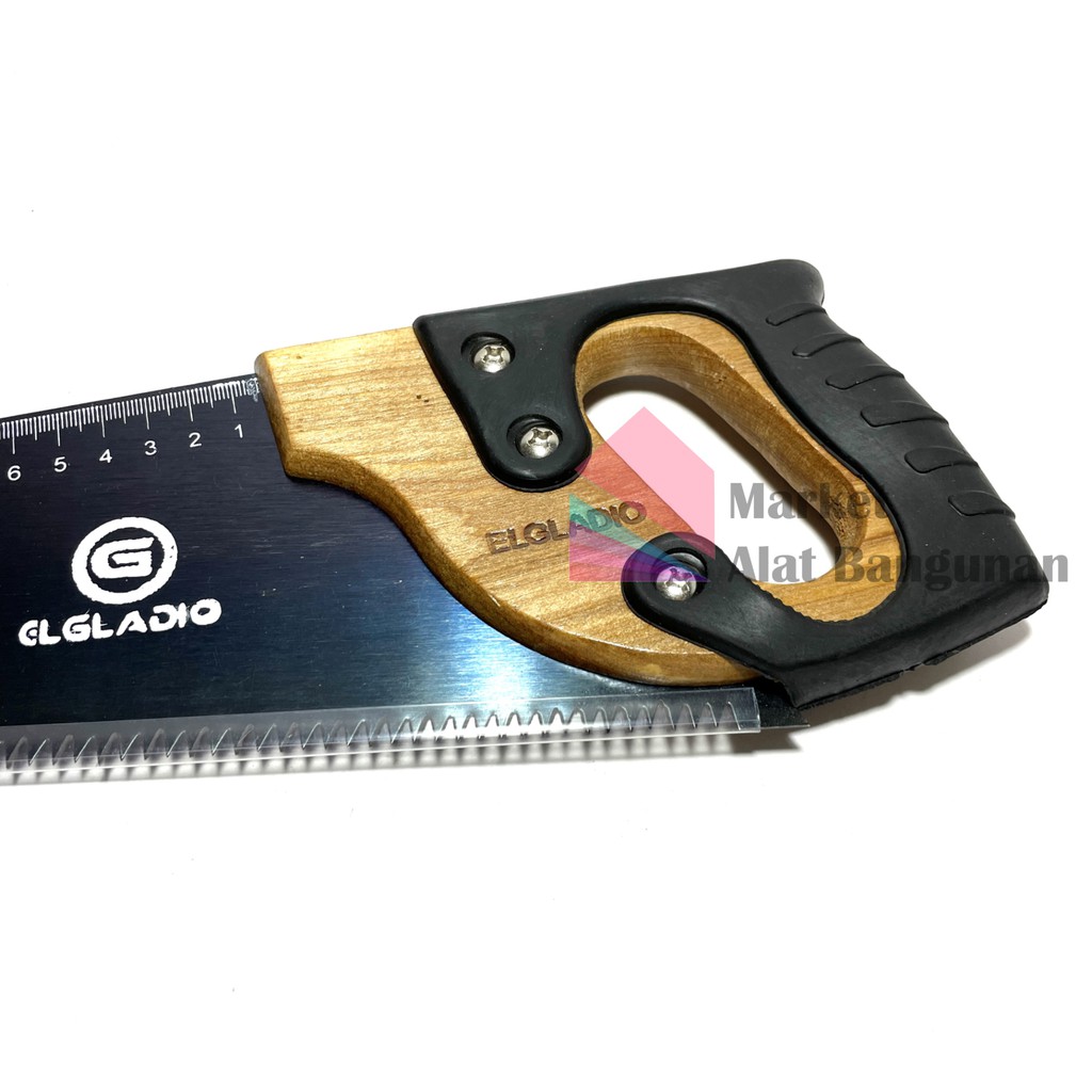 Gergaji Kayu Gagang Lapis Karet 18” / Handsaw Gorok 18 Inci-2