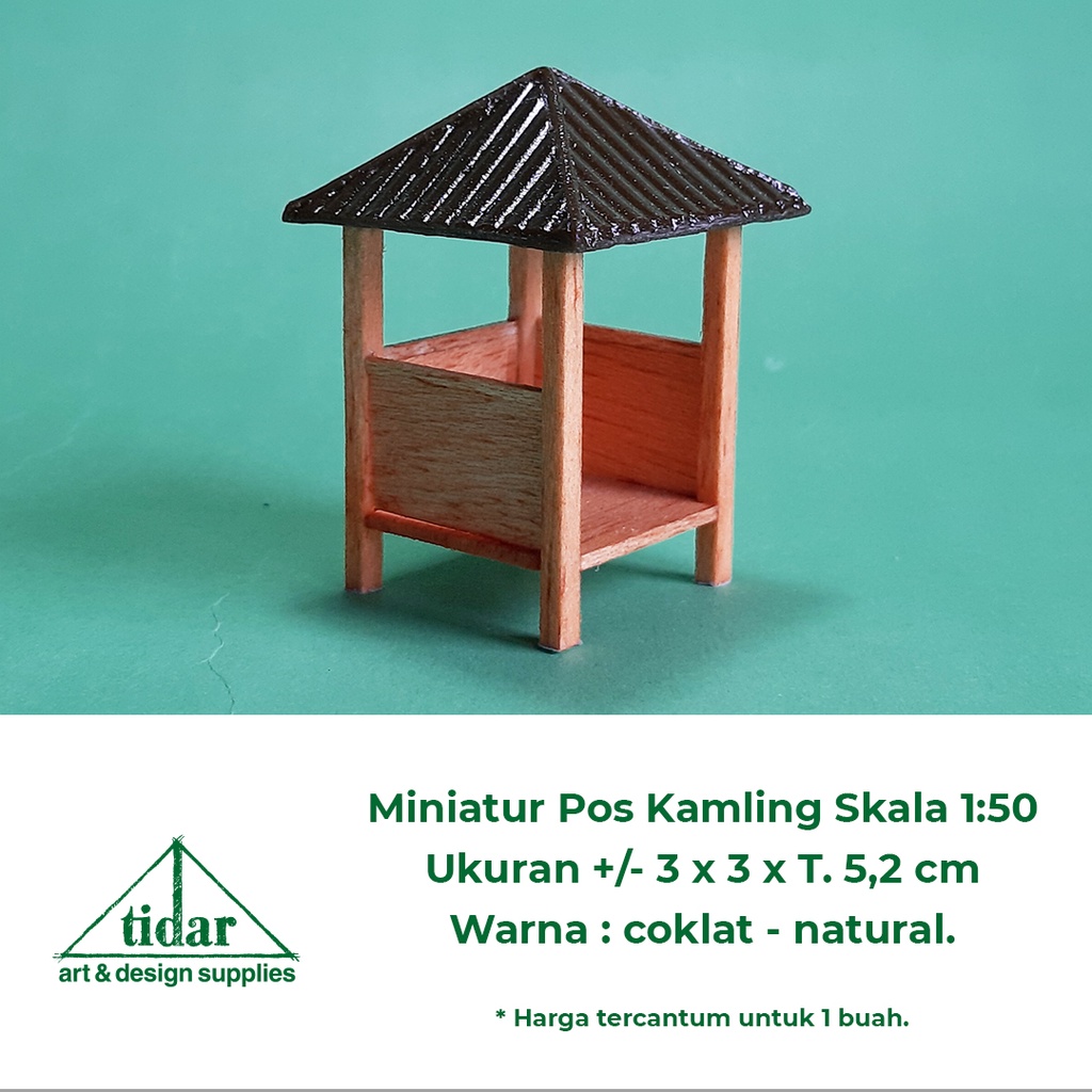

[MR] MH - Miniatur Maket Pos Kamling Skala 1:50 - Pos Ronda / Gazebo
