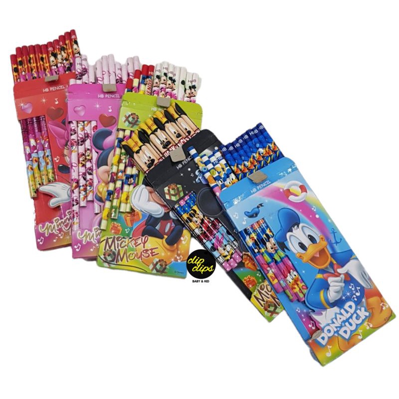 

Pensil Kayu Disney Mickey Mouse/ Minnie Mouse/ Donald Duck