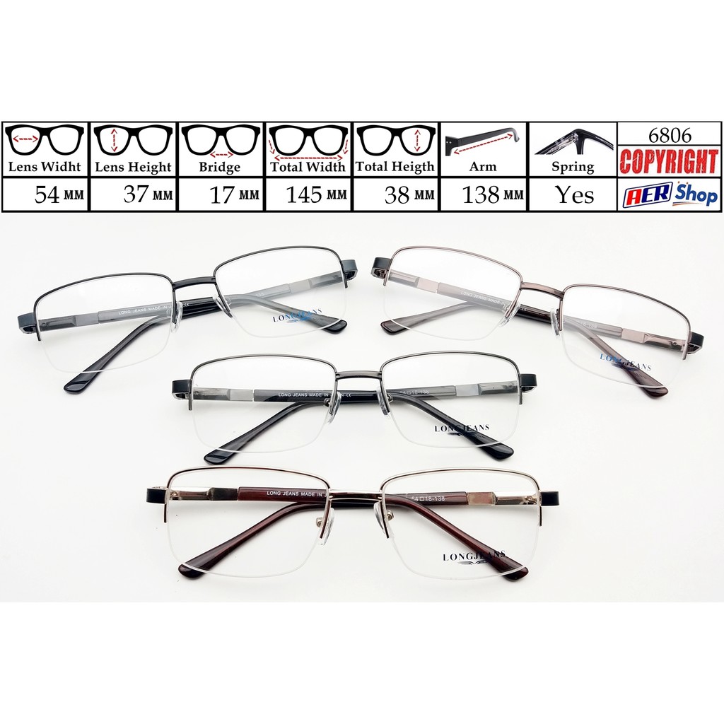 kacamata minus half frame kacamata unisex minus frame kacamata metal frame besi minus long jeans