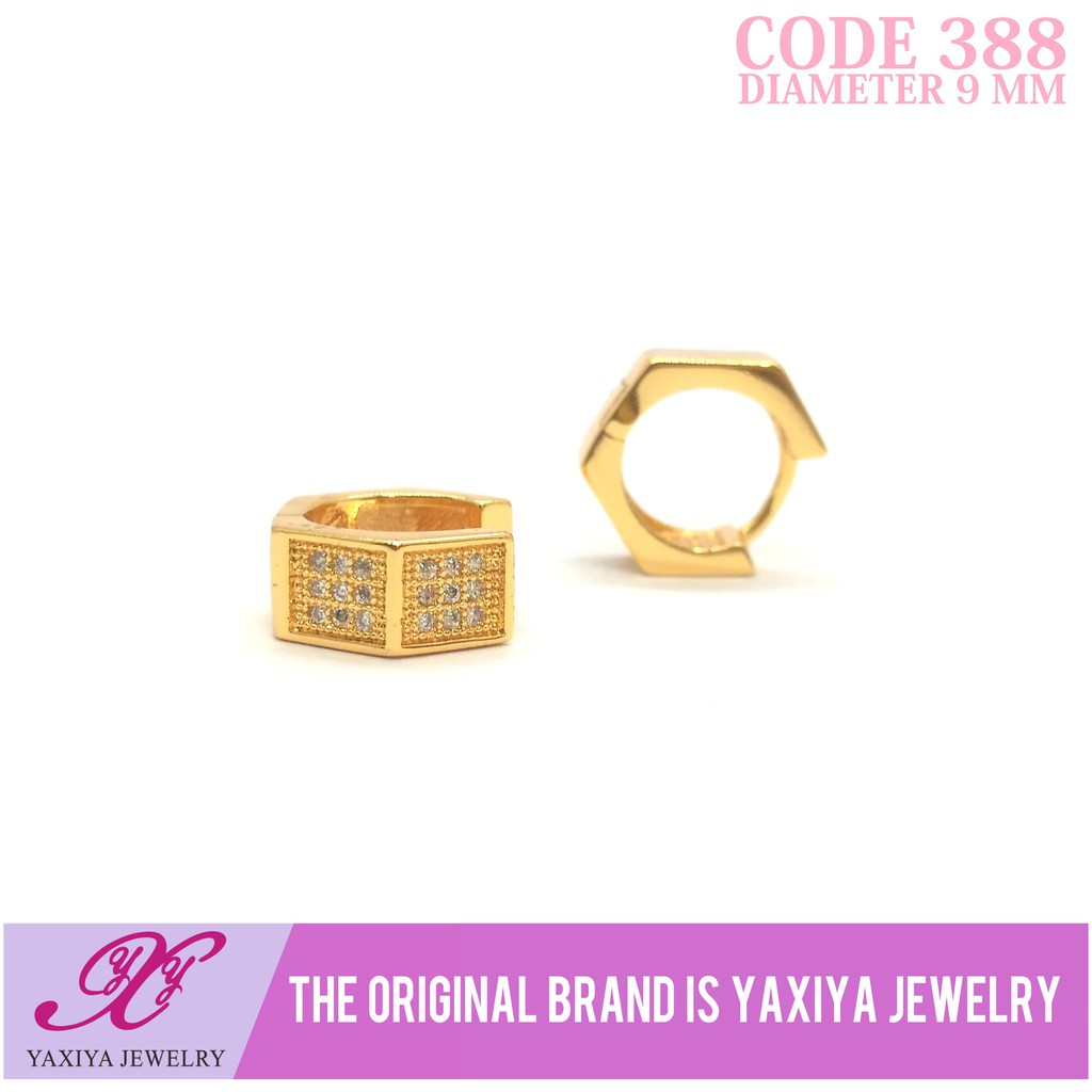 

Anting Permata Lapis emas Perhiasan imitasi Gold Yaxiya Jewelry 388