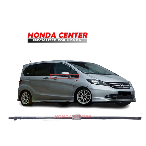 weather strip moulding pelipit kaca pintu bagian luar honda freed 2010 2011 2012 2013 2014 2015