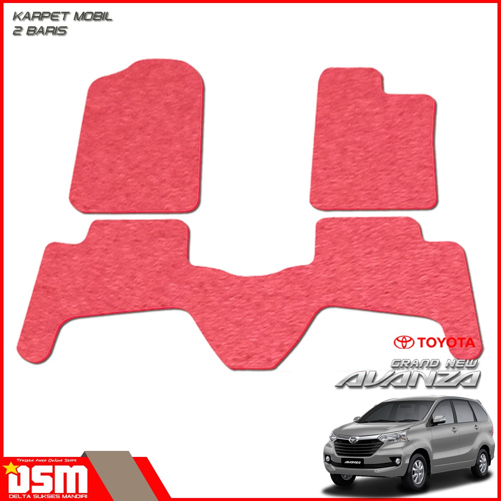 Karpet Mobil Toyota Grand New Avanza - 2 Baris / Karpet Mie Avanza /  Aksesoris Mobil Avanza / DSM