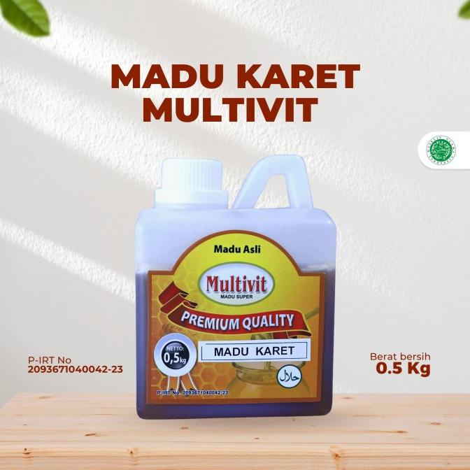 

MADU ASLI KARET MULTIVIT 0,5 kg || MADU MURNI 100%